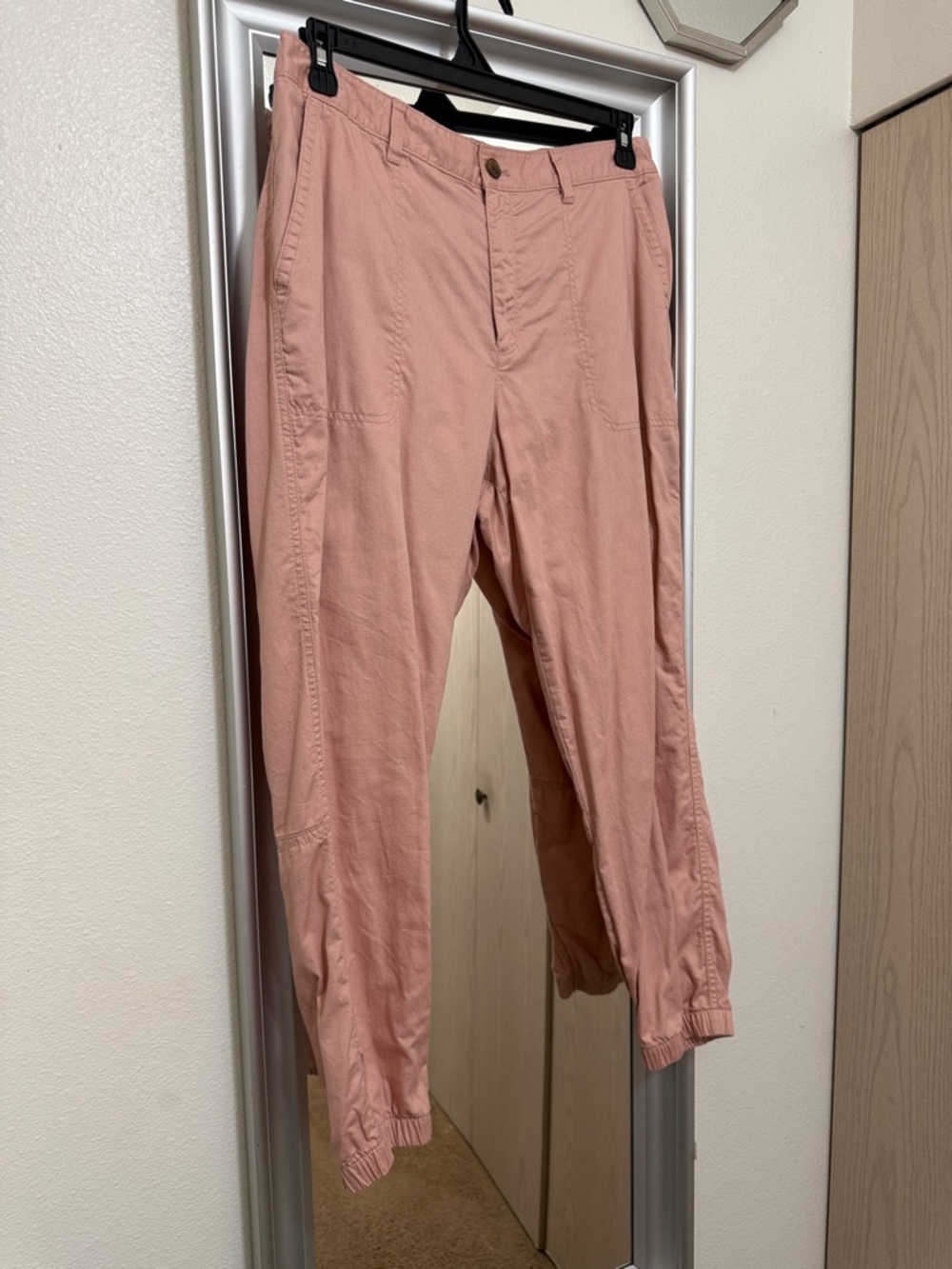 Dusty Pink Casual Jogger Pants